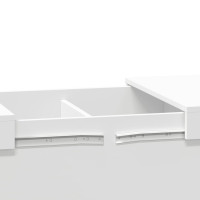 Produktbild för Soffbord vit 100x55x40 cm konstruerat trä