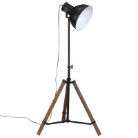 Produktbild för Golvlampa 25 W svart 75x75x90-150 cm E27