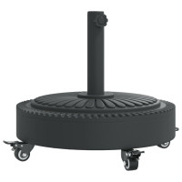 Produktbild för Parasollfot med hjul för Ø38 / 48 mm stolpar 27 kg rund