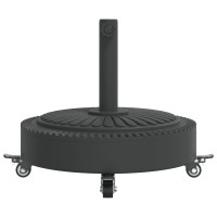 Produktbild för Parasollfot med hjul för Ø38 / 48 mm stolpar 27 kg rund