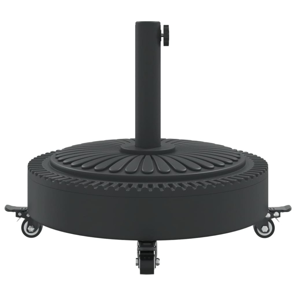 Produktbild för Parasollfot med hjul för Ø38 / 48 mm stolpar 27 kg rund