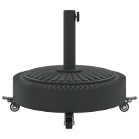 Produktbild för Parasollfot med hjul för Ø38 / 48 mm stolpar 27 kg rund