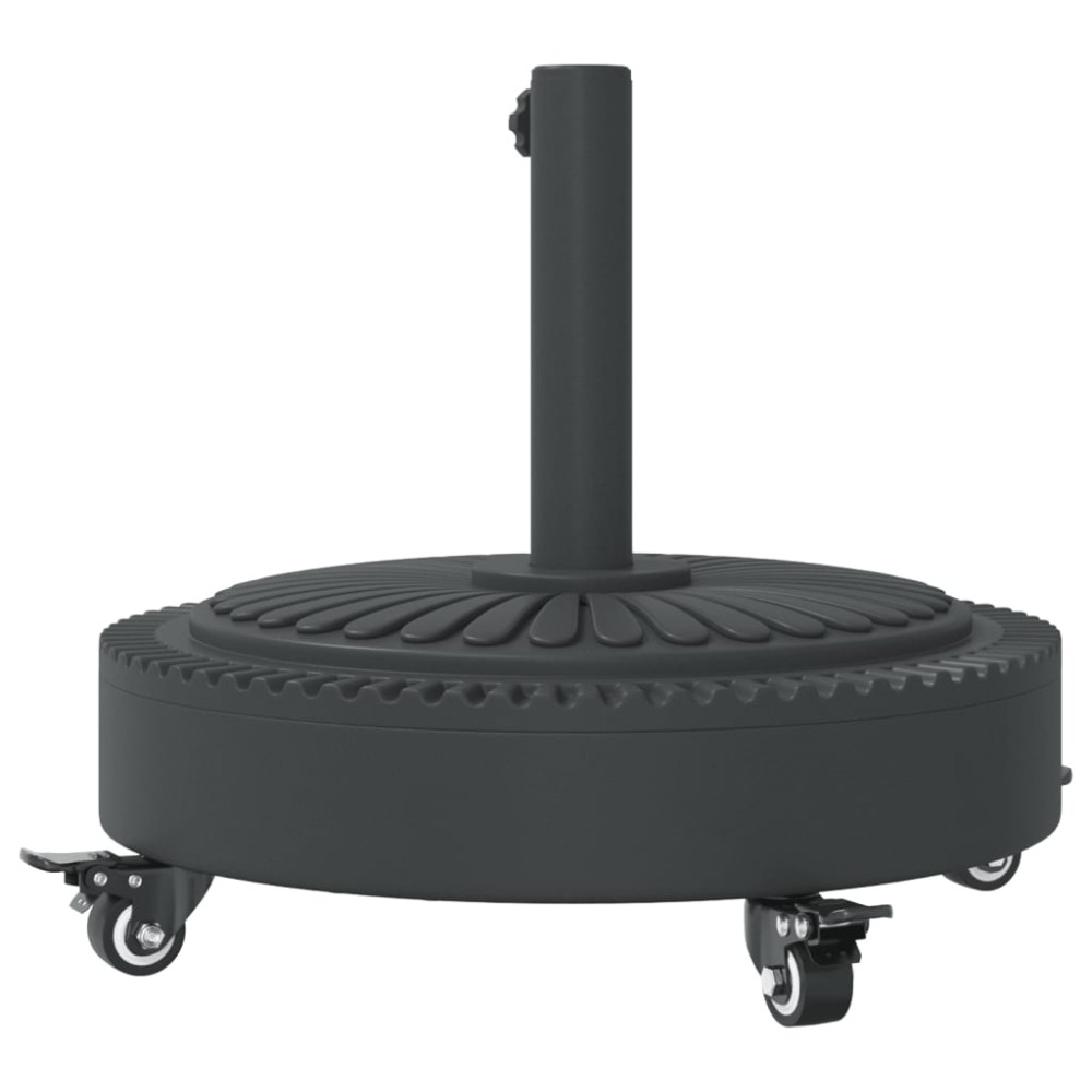 Produktbild för Parasollfot med hjul för Ø38 / 48 mm stolpar 27 kg rund