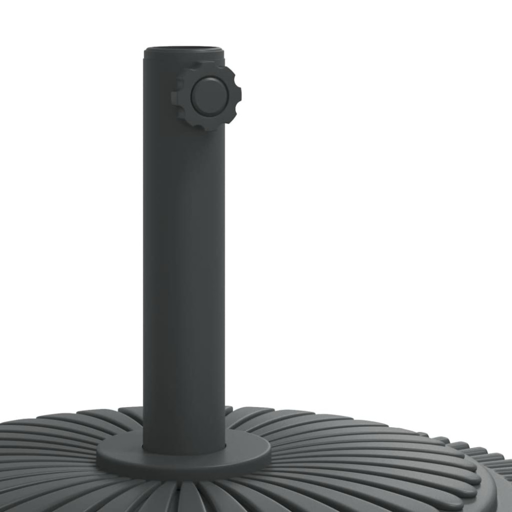 Produktbild för Parasollfot med hjul för Ø38 / 48 mm stolpar 27 kg rund