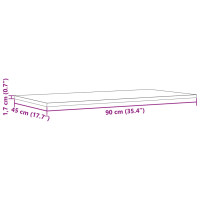 Produktbild för Bordsskivor 4 st 90x45x1,7 cm rektangulär massiv furu