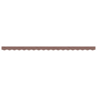 Produktbild för Markisvolang brun randig 4,5 m