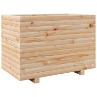 Produktbild för Odlingslåda 70x40x49,5 cm massivt furuträ