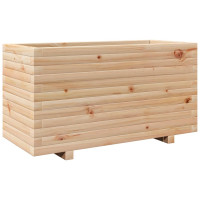 Produktbild för Odlingslåda 90x40x49,5 cm massivt furuträ