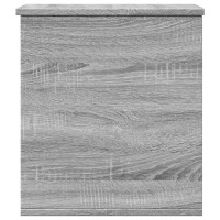 Produktbild för Förvaringslåda grå sonoma 40x42x46 cm konstruerat trä