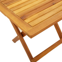 Produktbild för Solsäng med bord röd massivt akaciaträ och tyg