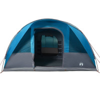 Produktbild för Campingtält tunnel 7 personer blå vattentätt