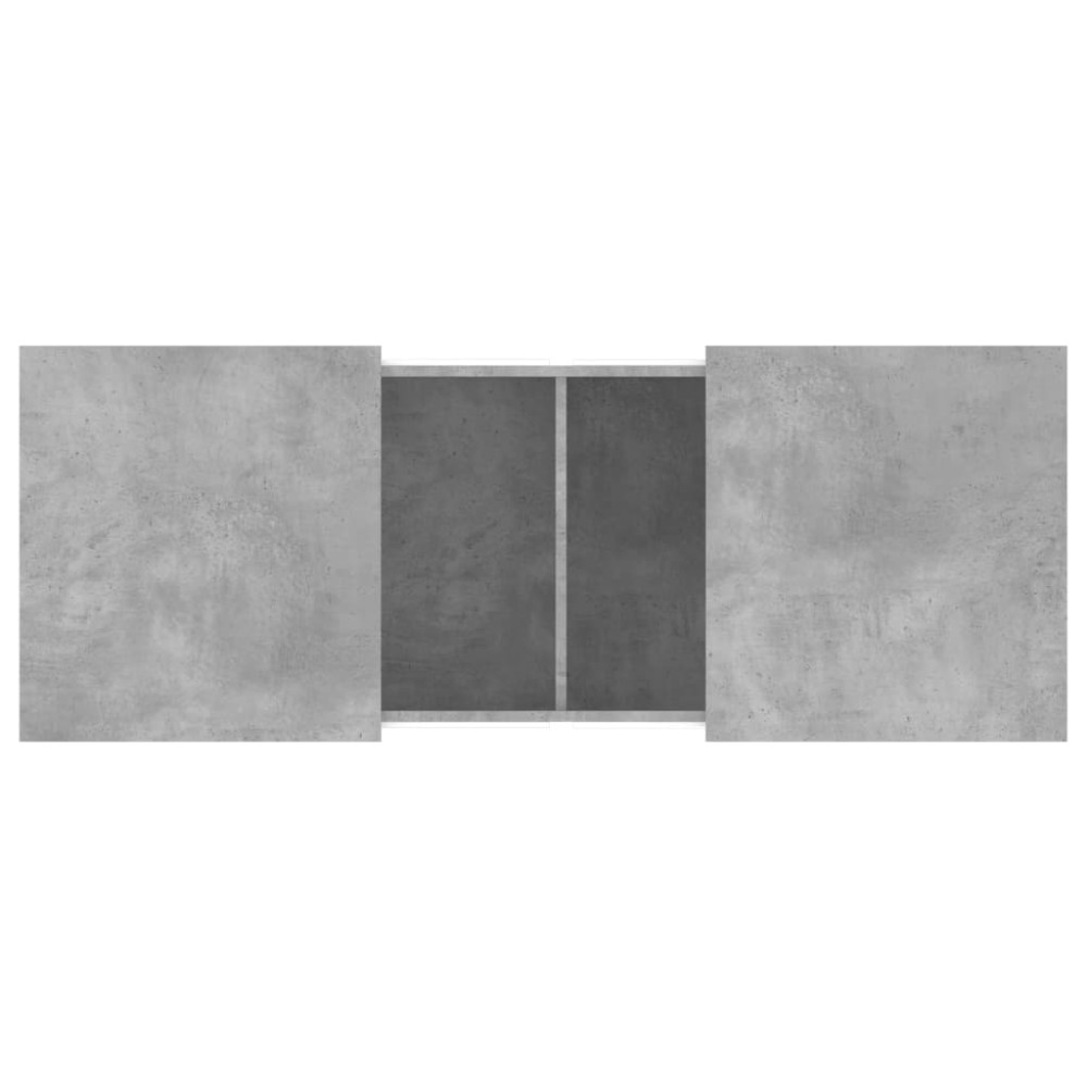 Produktbild för Soffbord betonggrå 100x55x40 cm konstruerat trä
