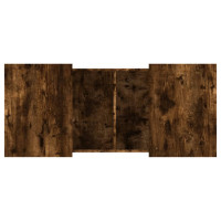 Produktbild för Soffbord rökfärgad ek 80x55x40 cm konstruerat trä