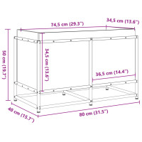 Produktbild för Odlingslåda 80x40x50 cm massivt furuträ