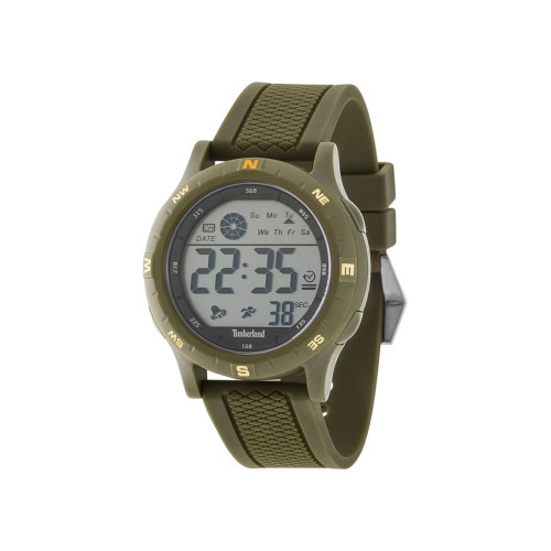 Timberland TIMBERLAND 15006JPGN-04P - Quartz Klocka Herr (GLASTENBURY 45MM SILVER DIGITAL GREEN PL)