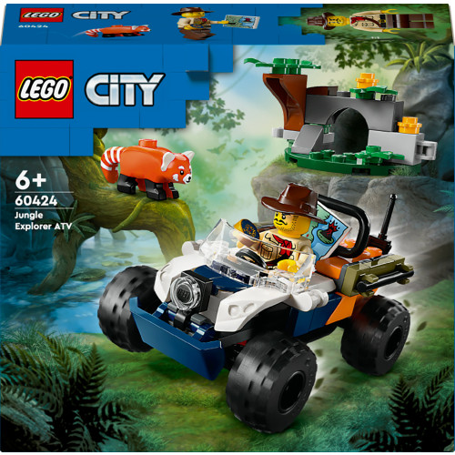 LEGO LEGO Djungeluppdrag med fyrhjuling och röd panda