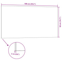 Produktbild för Väggpaneler 3D 10 st brun 100x50 cm EPS