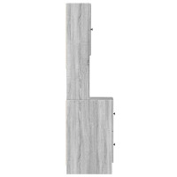 Produktbild för Köksskåp grå sonoma 35x50x180 cm konstruerat trä