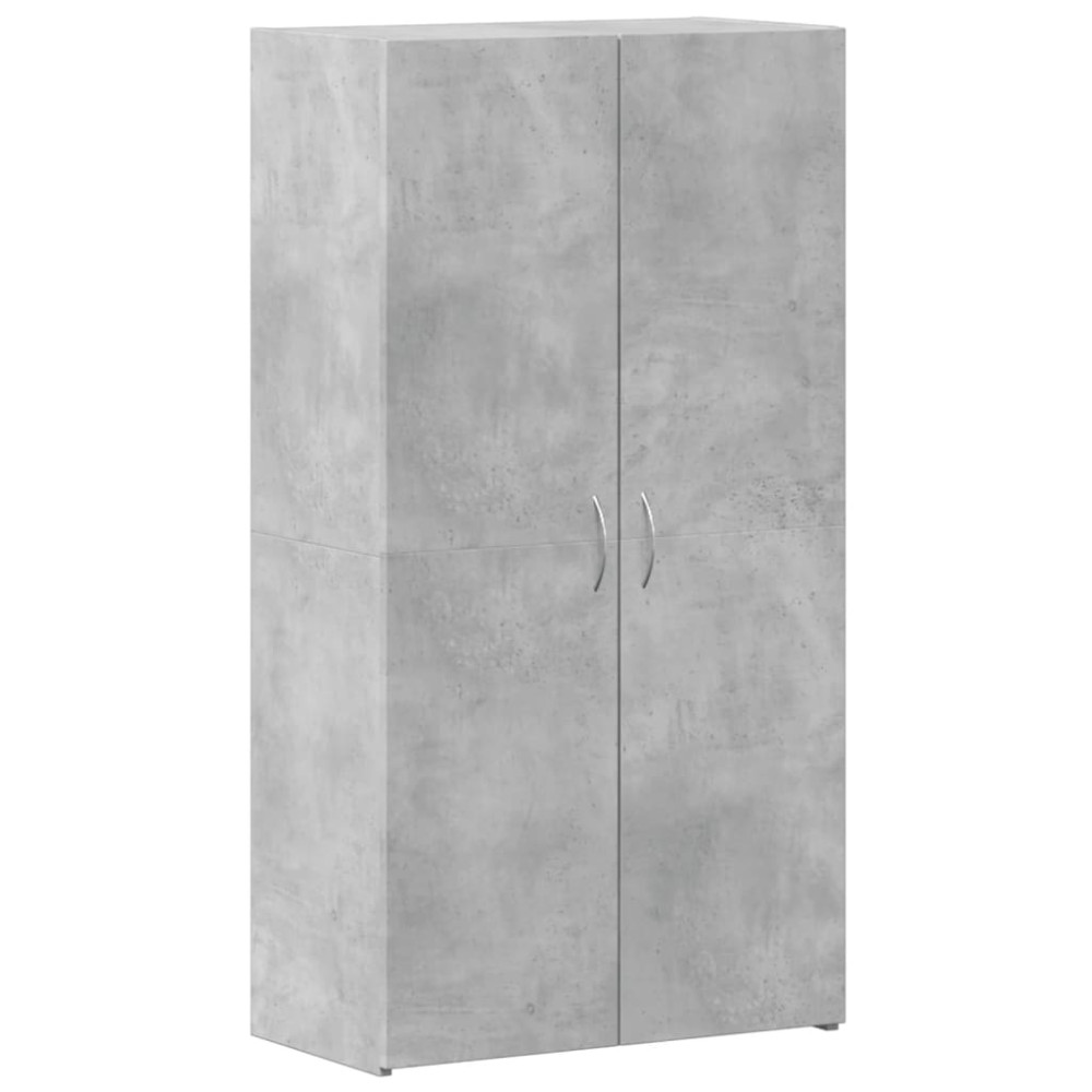 Produktbild för Dokumentskåp betonggrå 60x32x115 cm konstruerat trä
