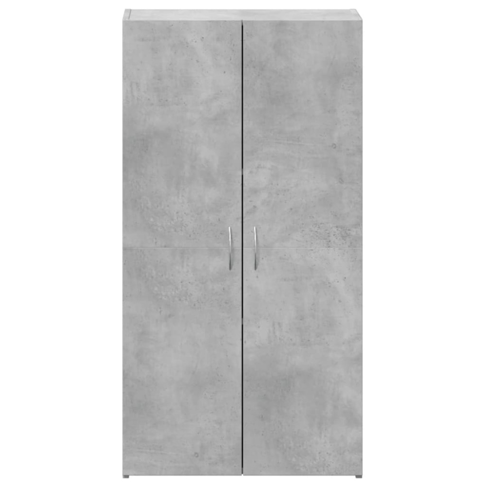 Produktbild för Dokumentskåp betonggrå 60x32x115 cm konstruerat trä