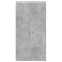Produktbild för Dokumentskåp betonggrå 60x32x115 cm konstruerat trä