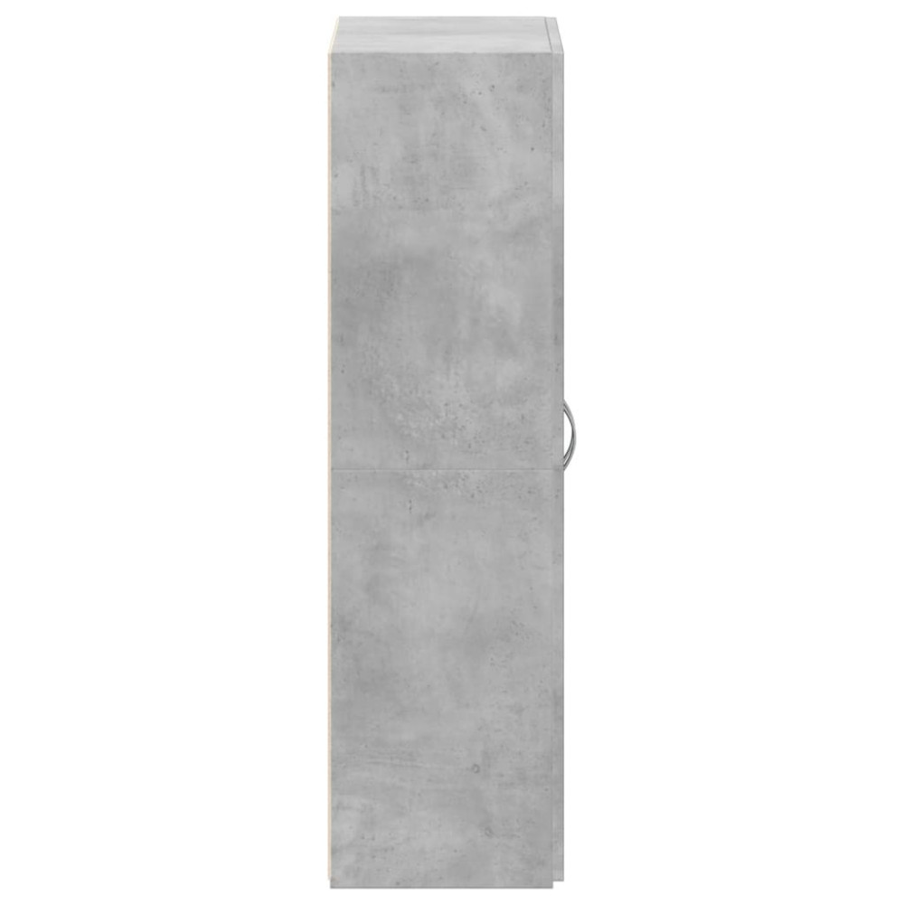 Produktbild för Dokumentskåp betonggrå 60x32x115 cm konstruerat trä