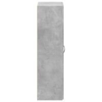 Produktbild för Dokumentskåp betonggrå 60x32x115 cm konstruerat trä