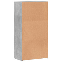 Produktbild för Dokumentskåp betonggrå 60x32x115 cm konstruerat trä