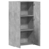 Produktbild för Dokumentskåp betonggrå 60x32x115 cm konstruerat trä