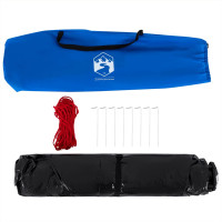 Produktbild för Strandtält 3 personer azurblå snabbrest vattentätt