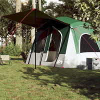 Produktbild för Campingtält 5 personer grön vattentätt