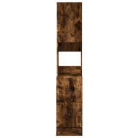 Produktbild för Köksskåp rökfärgad ek 35x50x180 cm konstruerat trä