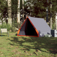 Produktbild för Campingtält A-ram 2 personer grå vattentätt