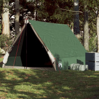 Produktbild för Campingtält A-ram 2 personer grön vattentätt