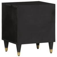 Produktbild för Nattduksbord 2 st 40x33x46 cm massivt mangoträ