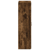 Produktbild för Dokumentskåp rökfärgad ek 60x32x115 cm konstruerat trä