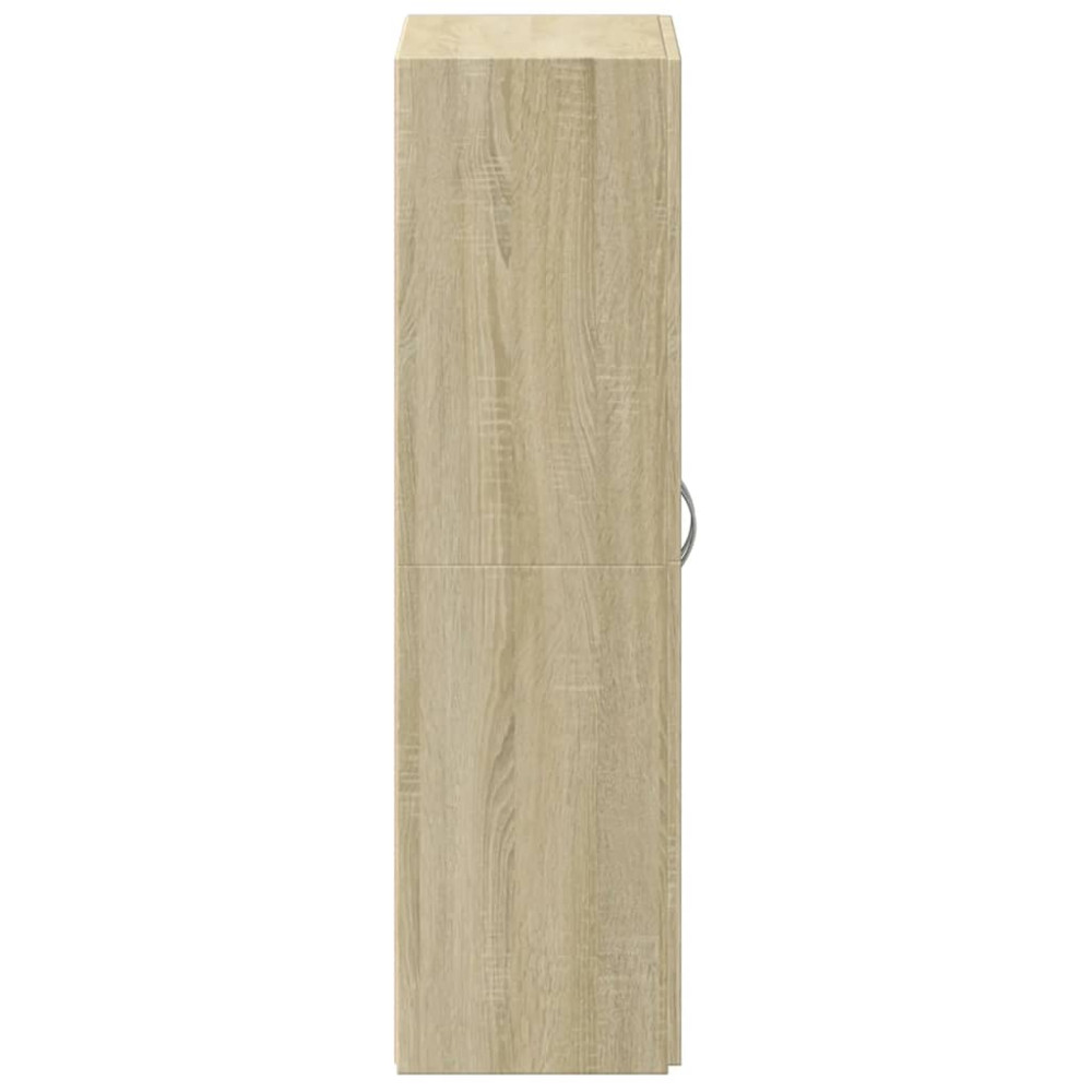 Produktbild för Dokumentskåp sonoma-ek 60x32x115 cm konstruerat trä