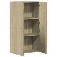 Produktbild för Dokumentskåp sonoma-ek 60x32x115 cm konstruerat trä