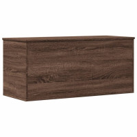 Produktbild för Förvaringslåda brun ek 100x42x46 cm konstruerat trä