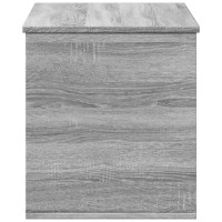 Produktbild för Förvaringslåda grå sonoma 100x42x46 cm konstruerat trä