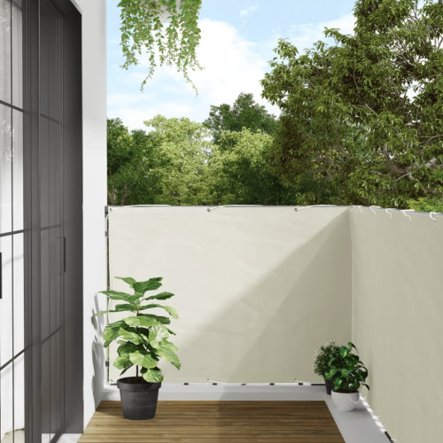 vidaXL Insynsskydd för trädgården vit 600x120 cm PVC
