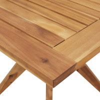 Produktbild för Trädgårdsbord kvadratiskt 85x85x75 cm massivt akaciaträ