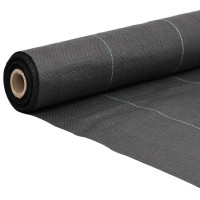 Produktbild för Ogräsmatta svart 1x100 m PP