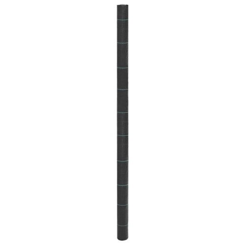 vidaXL Ogräsmatta svart 2x100 m PP