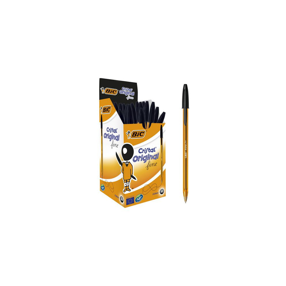 Produktbild för Kulpenna BIC Cristal 0,8 svart