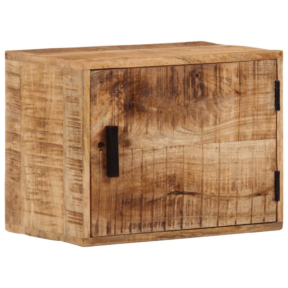 Produktbild för Väggmonterat sängbord 40x30x25 cm massivt mangoträ