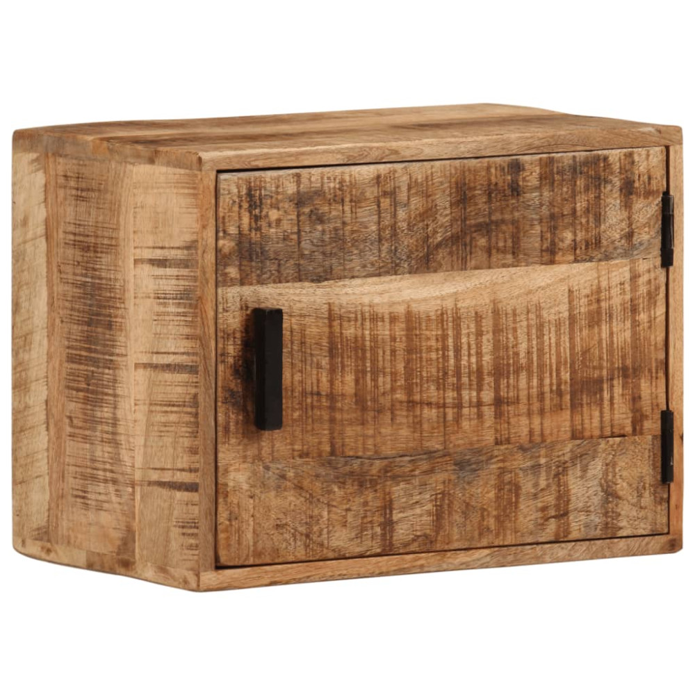 Produktbild för Väggmonterat sängbord 40x30x25 cm massivt mangoträ