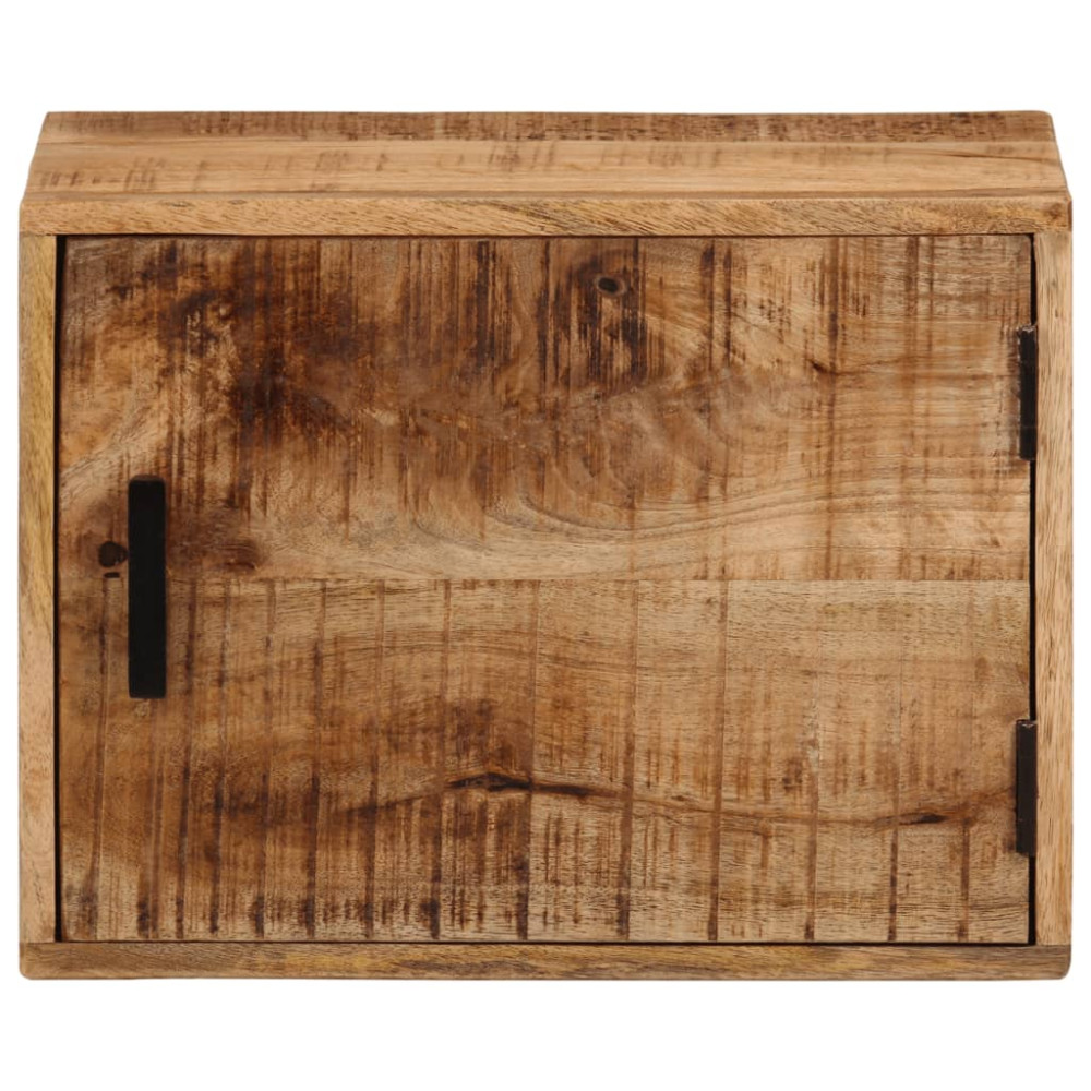 Produktbild för Väggmonterat sängbord 40x30x25 cm massivt mangoträ