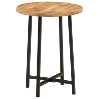 Produktbild för Soffbord 35x35x45 cm massivt mangoträ och järn