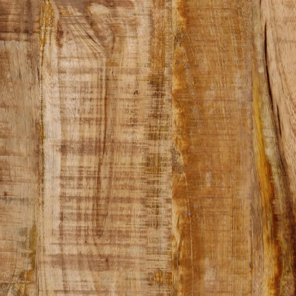 Produktbild för Soffbord 35x35x45 cm massivt mangoträ och järn